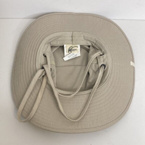 MEC Hat Womens XL Beige Organic Cotton Canvas Sun Summer Wide Brim Pocket main image 3